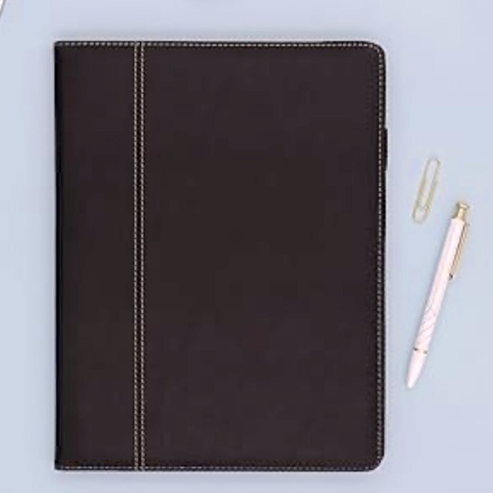 Blue Sky Faux Leather Padfolio